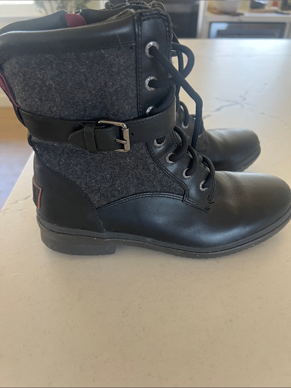Ugg waterproof boot size 8. Wore one time. Gorgeous!! From Bloomingdale’s.